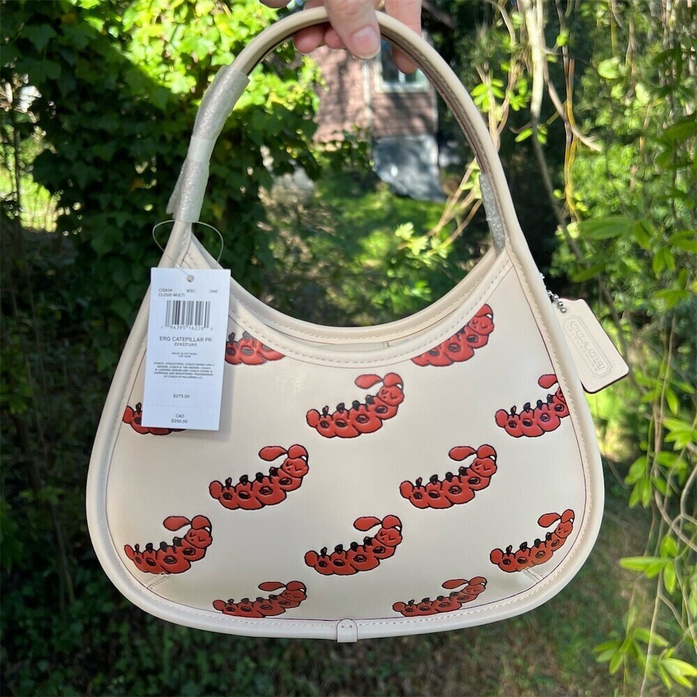 COACH Coachtopia Ergo Bag Caterpillar Print Bag CQ826 NWT AUTHENTIC